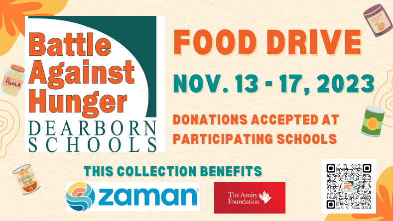 Battle Against Hunger begins tomorrow.  Please send in your food donations with your students November 13-17.  Thank you for your contributions!