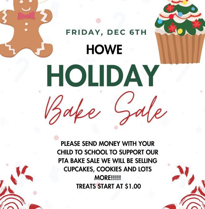 Bake Sale Tomorrow at Dismissal!